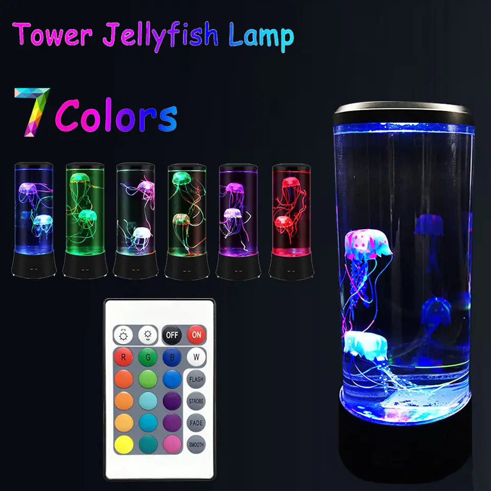 AquaSerene Jellyfish Lamp1