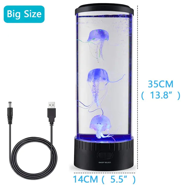 AquaSerene Jellyfish Lamp1