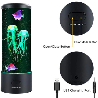 AquaSerene Jellyfish Lamp1